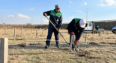 3 BİN 200 FİDAN TOPRAKLA BULUŞTU