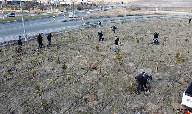 3 BİN 200 FİDAN TOPRAKLA BULUŞTU