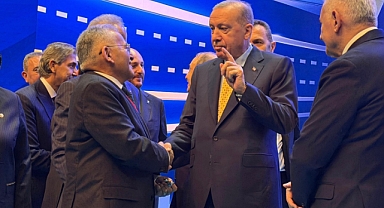 CUMHURBAŞKANI ERDOĞAN İLE GÖRÜŞTÜ