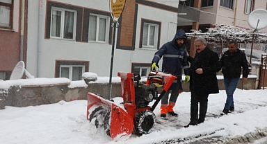 KAR YAĞIŞININ BAŞLAMASIYLA SAHADA