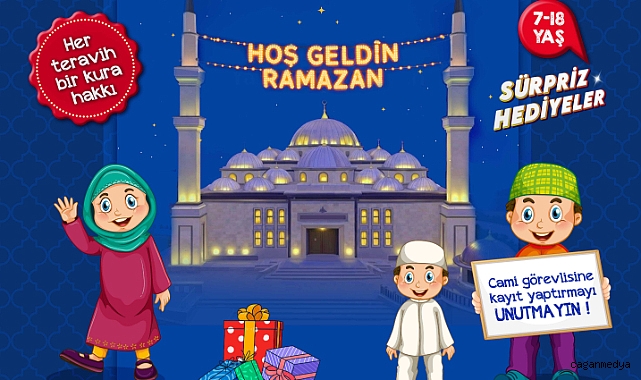 ÇOCUKLAR TERAVİHTE BULUŞUYOR