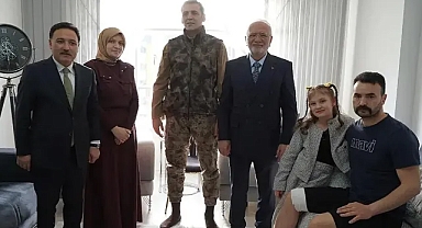 KAYSERİ’DE YARALI POLİSE ZİYARET!