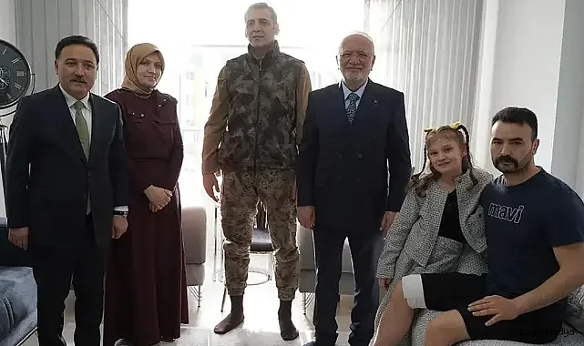 KAYSERİ’DE YARALI POLİSE ZİYARET!