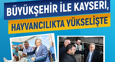 KAYSERİ, HAYVANCILIKTA YÜKSELİŞTE