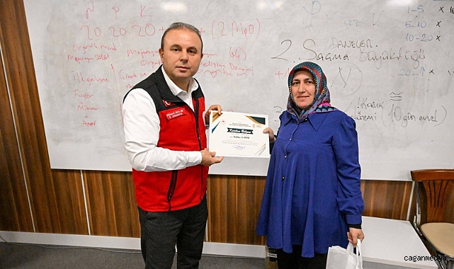 ÜRETİCİLERE SERTİFİKALARI VERİLDİ