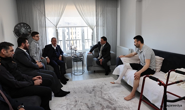 YARALI KOMİSERE GEÇMİŞ OLSUN ZİYARETİ