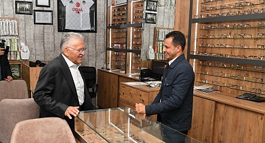 BAŞKAN BÜYÜKKILIÇ’TAN ESNAF ZİYARETLERİ