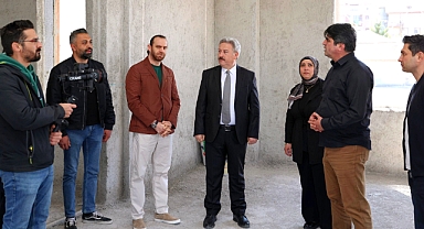 ÇOK AMAÇLI SOSYAL TESİS HIZLA YÜKSELİYOR